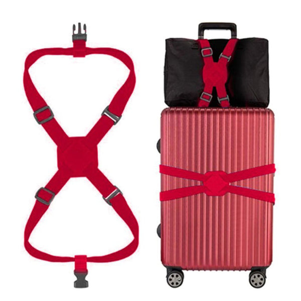 Sangle pour valise de voyage rouge