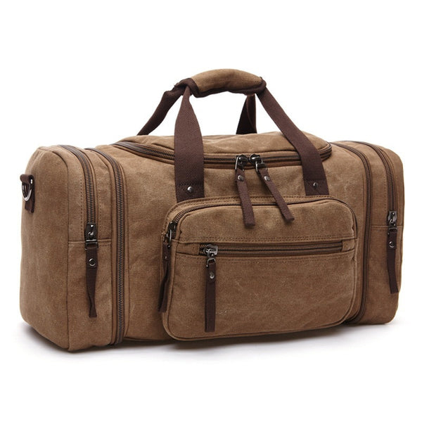 Sac de voyage vintage pour homme marron