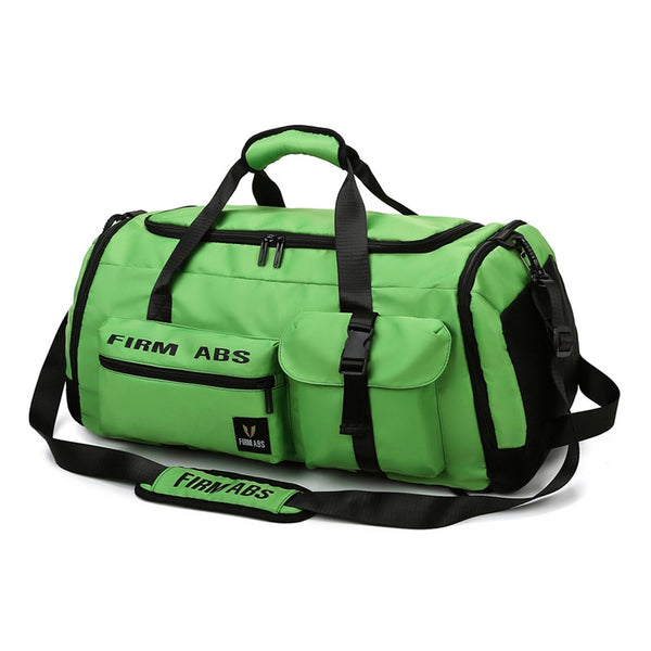 Sac de voyage fitness avec rangements vert