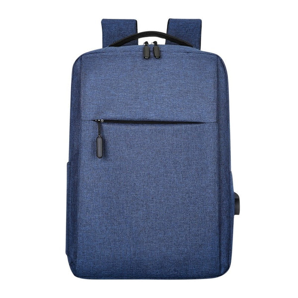 Sac à dos en toile pour ordinateur bleu