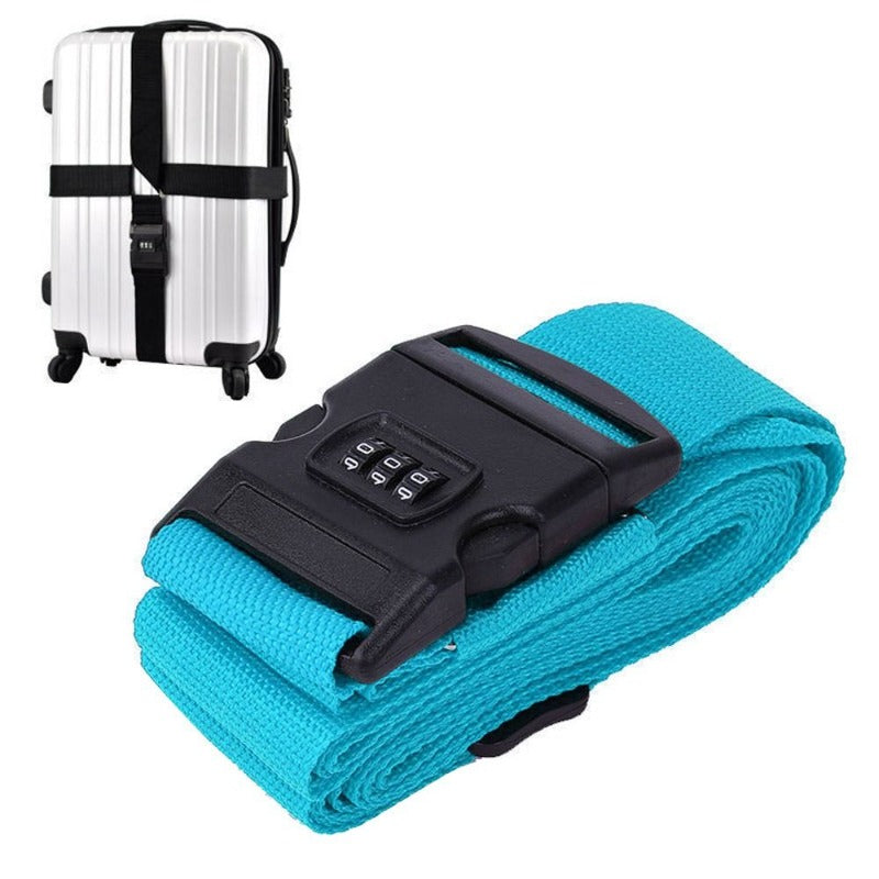 dww-8pcs sangle valise croise voyage sangle de bagasje avec etikette valise  d'identifikasjon valise securite: accessoire de voyage: sangles valise