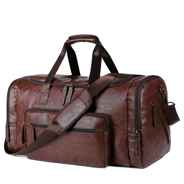 Sac de voyage homme rétro 1 poche marron