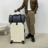 Sac de voyage en cuir avec bandoulière valise