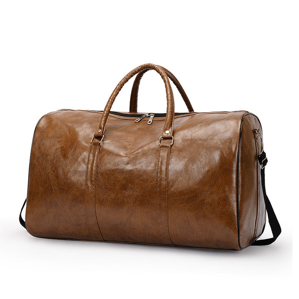 Sac de voyage cuir femme camel