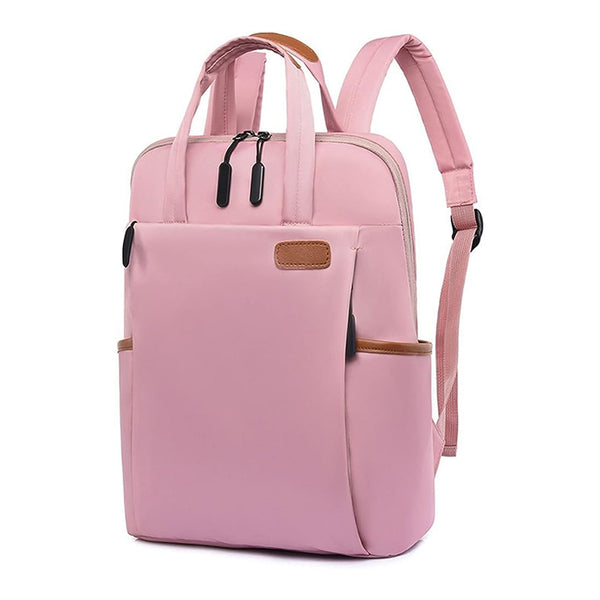 Sac à dos femme ordinateur étanche rose