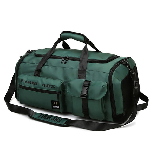 Sac de voyage fitness avec rangements vert sapin