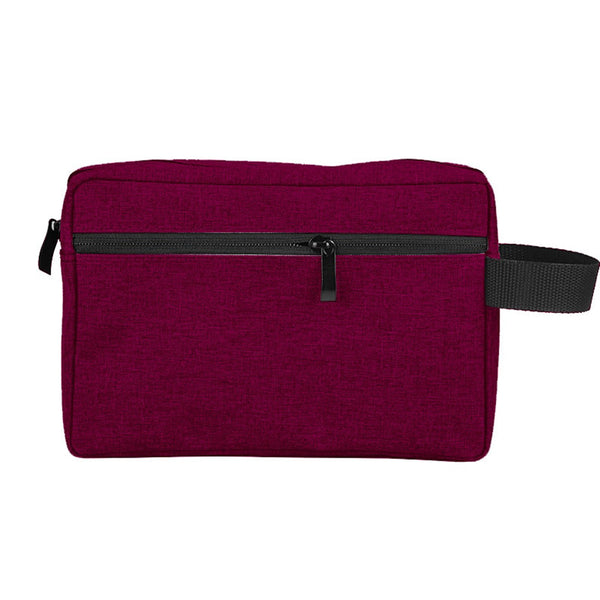 Trousse de toilette étanche lavable bordeaux