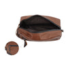 Trousse de toilette homme cuir marron