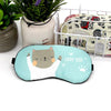 Masque de nuit chat bleu