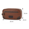 Trousse de toilette homme cuir marron