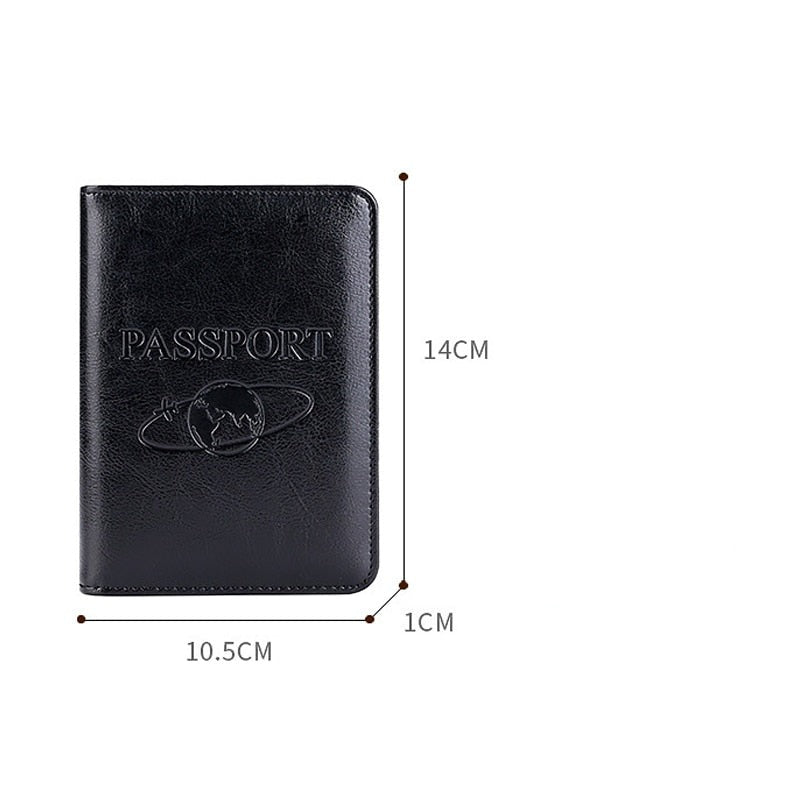 LAZAT Étui Passeport Japon Cuir PU Avec Fente Carte - Protection Voyage Design Unique