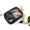 Trousse de maquillage transparente