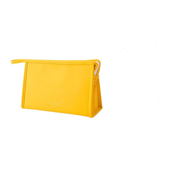 Trousse de toilette femme rigide jaune