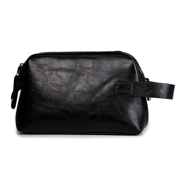 trousse de toilette homme cuir noir