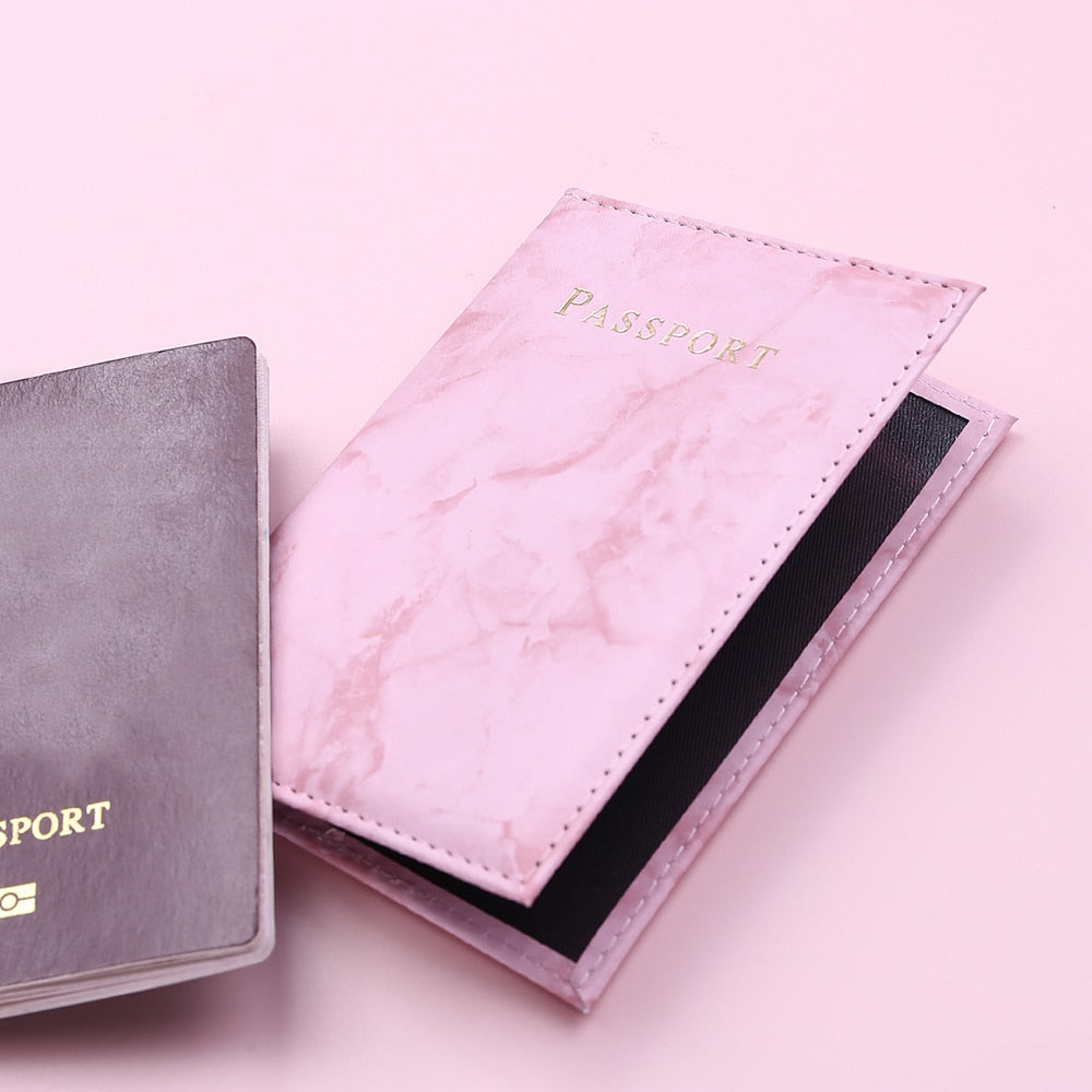 Etui passeport rose