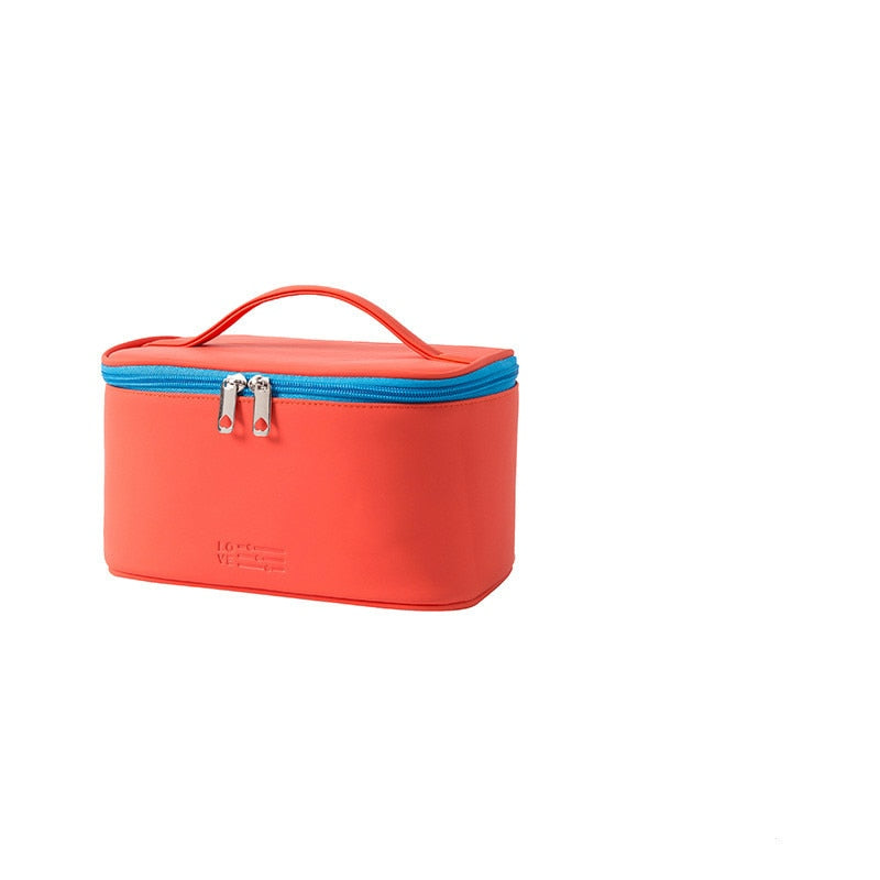 stardis Trousse de toilette rigide pour femme et homme - En forme de valise  - Étanche - Mini valise - Pour femmes, hommes, enfants, Rouge carmin, L