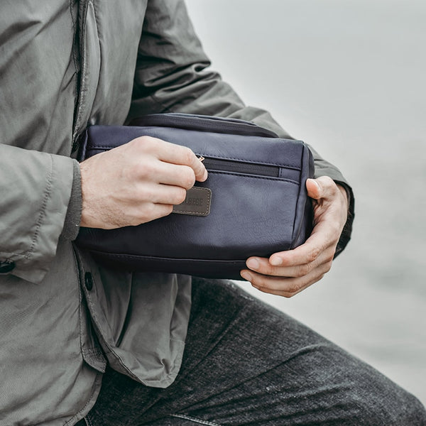 Trousse de toilette cuir homme