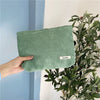 Trousse de toilette velours vert