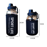 Gourde en verre bouchon sport