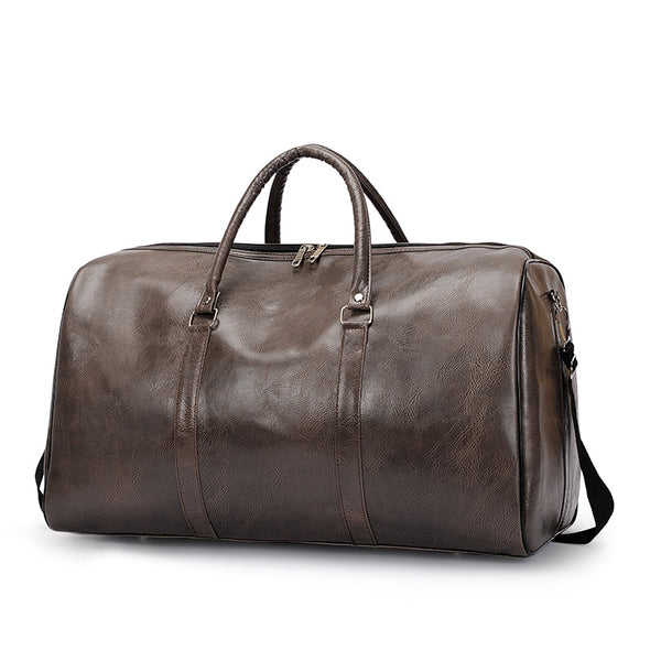 Sac de voyage cuir femme marron