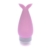 Flacon voyage en silicone rose